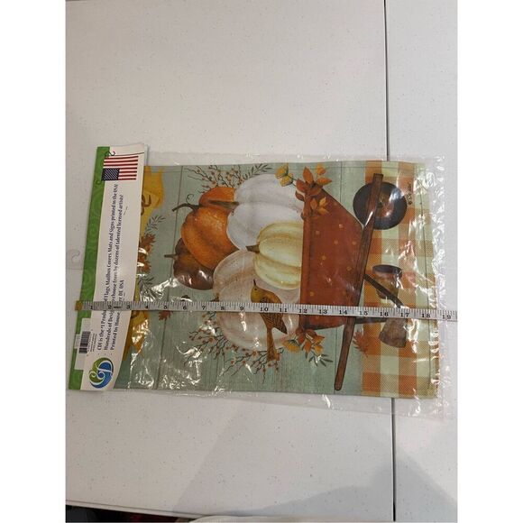 Pumpkin Harvest garden flag 12x18 NWT - Picture 4 of 4